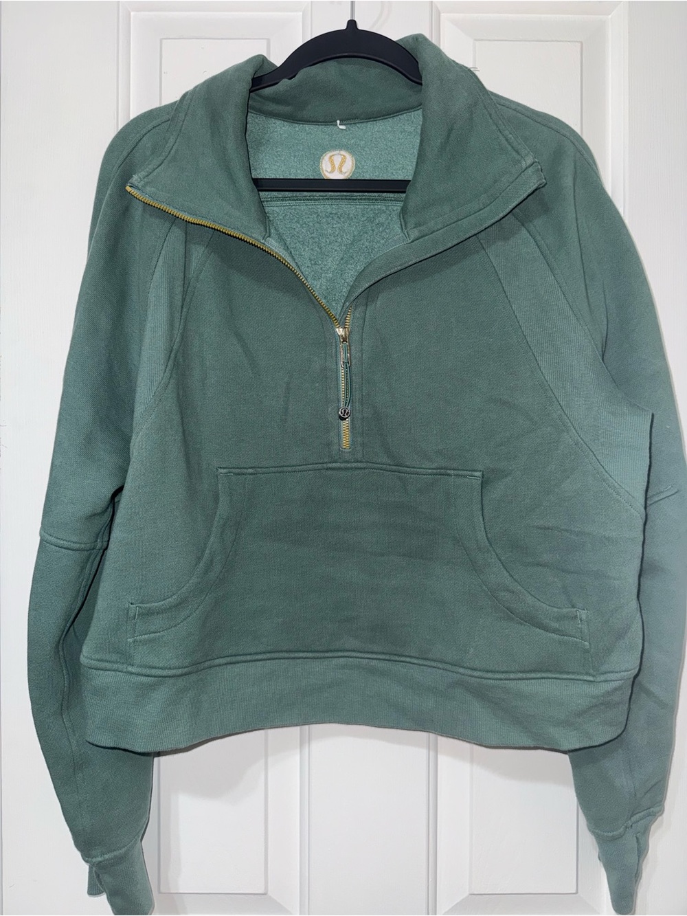 lululemon athletica Sage Green Half-Zip Pullover